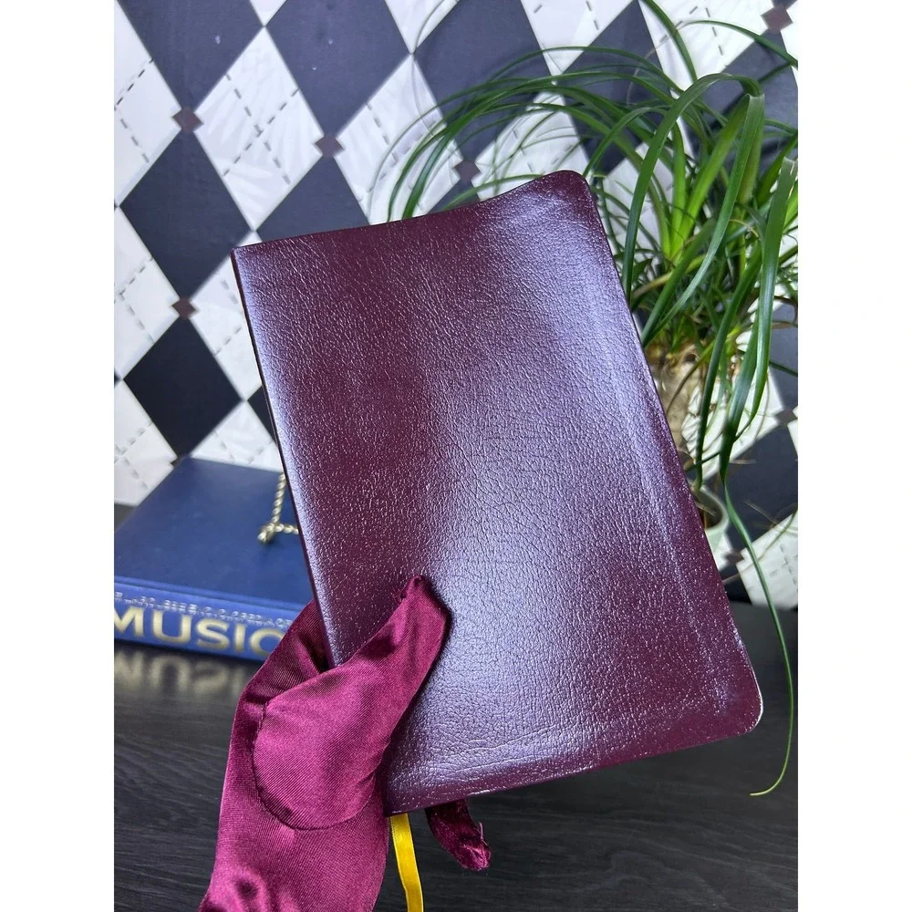 The Message New Testament Psalms Proverbs Burgundy Bonded Leather NavPress